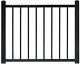 DeckoRail Aluminum Deck Gate Fence Panel Railing 4 X 3 Fencing Adjustable Black