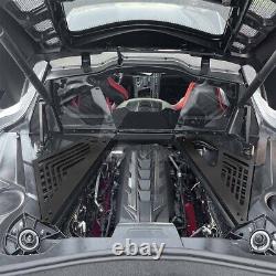 Engine Cover For Corvette C8 2020-2023 Aluminium Black Engine Bay Panel Cover