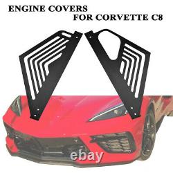Engine Cover For Corvette C8 Engine Components Cover Panel Black Aluminium L+R