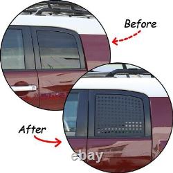 Exterior Quarter Window Panel Trim Alloy Cover Set For oyota FJ Cruiser 2007-22