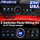 FIREBUG 6 Rocker Jeep Wrangler Switch Panel Fit 2007-2016 Jeep Wrangler JK/JKU