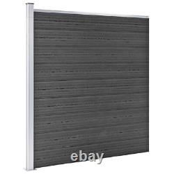 Fence Panel WPC 68.9x73.2 Black