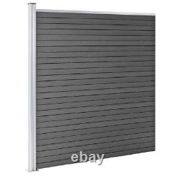 Fence Panel WPC 68.9x73.2 Black