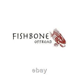Fishbone FB33073 Front/Rear Aluminum Black with Logo Inner Fenders for Wrangler JK