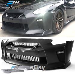 Fits 09-18 GTR R35 Hood & Headlights & Front & Rear Bumper Cover & Side Skirts