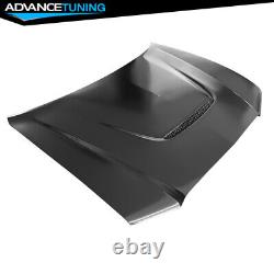 Fits 11-14 Dodge Charger SRT 392 Style Aluminum Black Front Hood Replacement 1PC