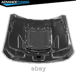 Fits 15-17 Ford Mustang GT500 Style Unpainted Air Vent Aluminum Front Hood
