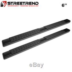 For 04-17 18 Nissan Titan Crew Cab 6 OE Aluminum Black Side Step Running Boards