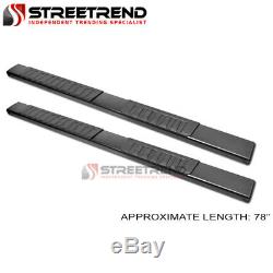 For 07-18 Silverado/Sierra Extended 6 OE Aluminum Blk Side Step Running Boards