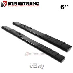 For 07-18 Tundra Double / Crew Cab 6 OE Aluminum Black Side Step Running Boards