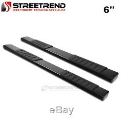 For 15-18 Colorado/Canyon Crew Cab 6 OE Aluminum Black Side Step Running Boards