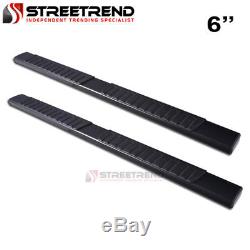 For 15-18 F150/17+ F250 Supercrew 6 OE Aluminum Black Side Step Running Boards