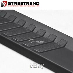 For 2005-2018 Toyota Tacoma Double 6 Matte Blk Aluminum Side Step Running Board
