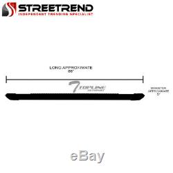 For 2007-2018 Silverado/Sierra Crew Cab 5 Matte Black Aluminum Running Boards