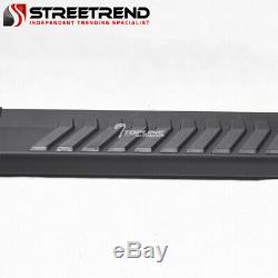 For 2007-2019 Toyota Tundra Double 6 Matte Blk Aluminum Side Step Running Board