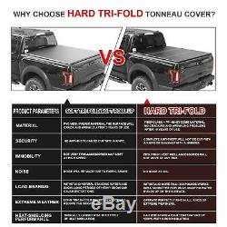 For 2015-2019 Chevy Colorado/GMC Canyon 5 Ft 5' Bed Tri-Fold Hard Tonneau Cover