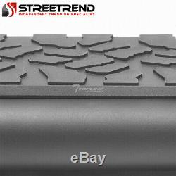 For 2015+ F150/2017+ F250 Super 5 Matte Black Aluminum Side Step Running Boards