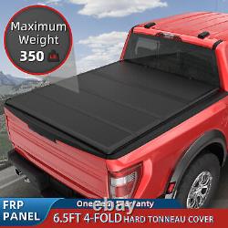 For 2016-2021 Nissan Titan XD 6.5ft Bed FRP Panel Hard Tri Fold Tonneau Cover