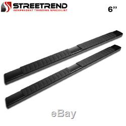 For 99-16 F250/F350/F450 Crew Cab 6 OE Aluminum Black Side Step Running Boards