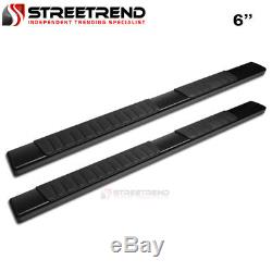 For 99-16 F250/F350 Super/Extended 6 OE Aluminum Black Side Step Running Boards