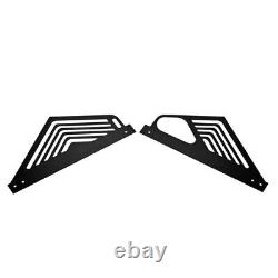 For Chevy For Corvette C8 Engine Appearance Package Panel Black Aluminium L+R