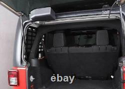 For Jeep Wrangler JK 2007-17 4Dr Black Aluminum Trunk Side Storage Hanging Panel