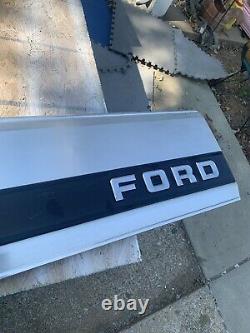 Ford F150 F250 F350 Truck Rear Tailgate Finish Trim Panel Molding Black 87-96