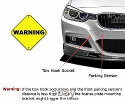 Front Bumper Tow Hook License Plate Tag Mount Bracket for Mazda 3 2007-2009 New