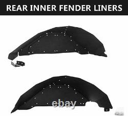 Front & Rear Inner Fender Liners for 2007-2018 Jeep Wrangler JK JKU 4WD Aluminum