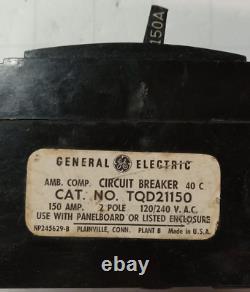 General Electric 150 Amp Circuit Breaker 2 Pole 120/240 Vac Tqd21150
