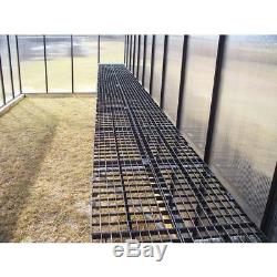 Greenhouses Crystal Clear 8x24 Ft. Black Aluminum Twin Wall Polycarbonate Panels