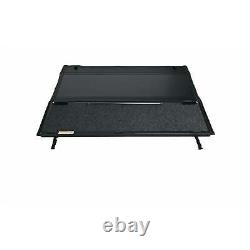 Hard Tri Fold Non-Lockable Black Aluminum With Carpeted Under Panels