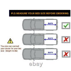 Hard Tri-Fold Tonneau Cover For 04-07 Silverado Sierra 1500 Crew Cab 5.8' Bed