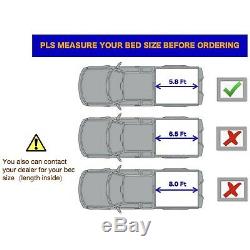 Hard Tri-Fold Tonneau Cover For 07-19 Silverado Sierra 1500 2500 3500 5.8FT Bed
