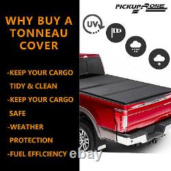 Hard Tri-Fold Tonneau Cover Top for 19-2020 Jeep Gladiator Sport 5.0FT Truck Bed