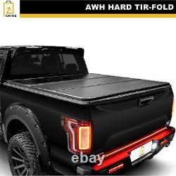 Hard Tri-fold Tonneau Cover for 19-22 GMC Sierra 1500 6.6FT Bed. Aluminum Panels