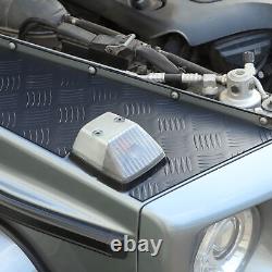 Hood Side Panel Alloy Overlay Plate Set Fits Mercedes G-Class W463 G500 2004-18