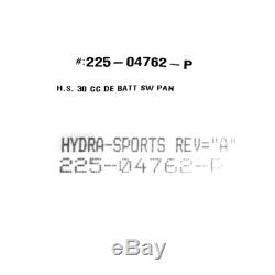 Hydra Sport Boat Battery Breaker Panel HS14222244 30 CC Black Aluminum