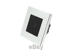 I LumoS Silver Aluminium Frame Touch, Dimmer, Remote & WIFI LED Light Switches