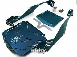 JK-WORKS Black Spider Axial Wraith Aluminum Body Panel Conversion Kit Blue