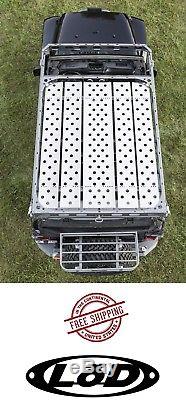 LOD Aluminum Floor Panel Kit for Roof Rack Black 07-18 Jeep Wrangler JKU 4DR