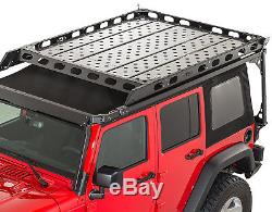 LOD Aluminum Floor Panel Kit for Roof Rack Black 07-18 Jeep Wrangler JKU 4DR