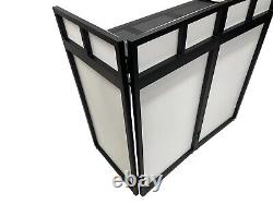 Large 46 Wide DJ Event Facade White/Black Scrim Booth+ Upper/Lower Color Mixing