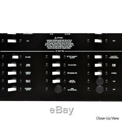 Larson Black Aluminum 240Vac 50Hz European Electrical Boat Breaker Switch Panel