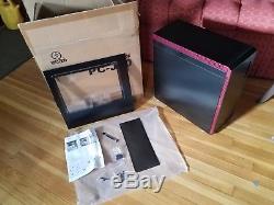 Lian Li PC-J60WRX Black/Red Aluminum PC Case with Window and BONUS Solid Panel