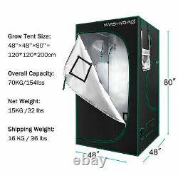 Mars Hydro TSW 2000W LED Grow Light Plant Indoor Lamp Panel+ 4'x4' Grow Tent Kit