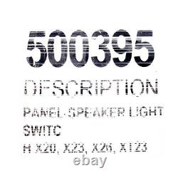 MasterCraft Boat Switch Panel 500395 Speaker Light Black Aluminum
