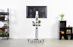 Mobile TV Cart for 32 to 70 LCD LED Plasma Flat Panels Stand with Wheels