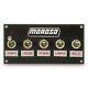 Moroso 74136 Switch Panel Aluminum Black 5 Wide 2.5 Tall 5 Toggle Switches NEW
