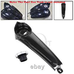 Motor Stretched Dash Panel Gas Tank Cap For Harley Road Street Glide FLHX FLTR